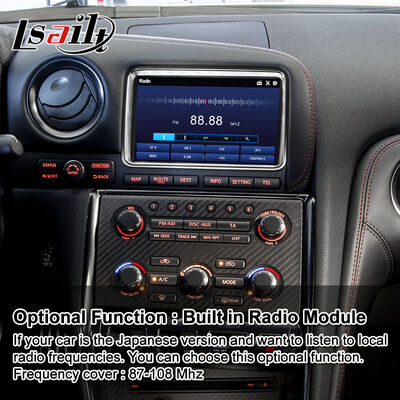 Lsailt Android Carplay Interface vidéo multimédia pour 2011-2016 Nissan GT-R R35 GTR