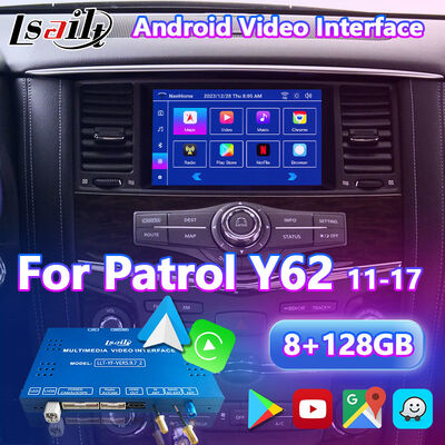 Lsailt Android Carplay Interface multimédia pour le Nissan Patrol Y62 2011-2017