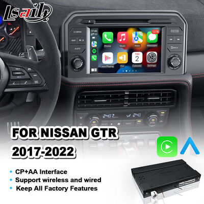 Lsailt Nissan GT-R R35 2017-2022 Interface CarPlay Module d'intégration OEM Écran d'usine Grâce à la mise à niveau automatique sans fil Android