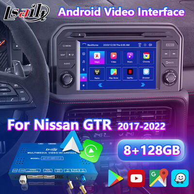 Lsailt Android Carplay Interface vidéo multimédia pour 2017-2022 Nissan GTR