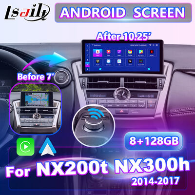Écran d'interface multimédia Lsailt Android Carplay pour bouton Lexus NX 2014-2017 NX200t NX300h