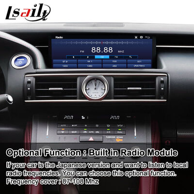 Écran d'interface multimédia Android Carplay pour 2014-2018 Lexus RC Knob RC300h RC350 RCF RC300 RC200t