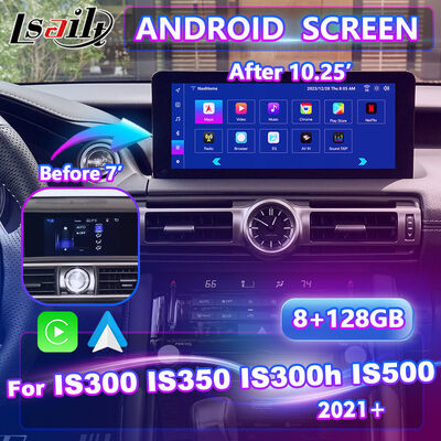 Écran d'interface multimédia Android Carplay pour le Lexus IS 300h IS 300h IS 350 IS 500 IS 300h