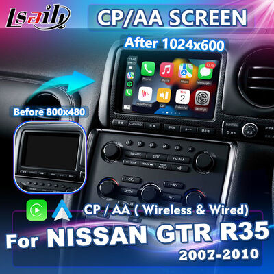Lsailt Wireless Android Auto Carplay Écran pour le Nissan GTR JDM GT-R R35 2007-2010