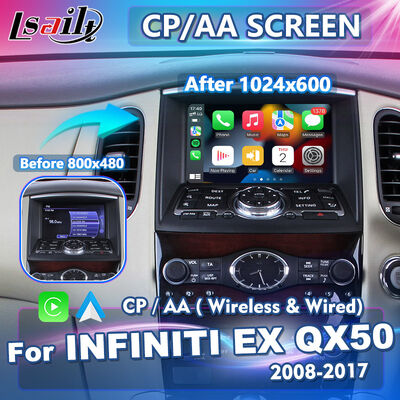 Lsailt Wireless Android Auto Multimedia Carplay Écran pour le 2008-2017 Infiniti EX25 EX35 EX37 EX30d EX QX50