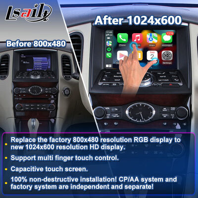 Lsailt Wireless Android Auto Multimedia Carplay Écran pour le 2008-2017 Infiniti EX25 EX35 EX37 EX30d EX QX50