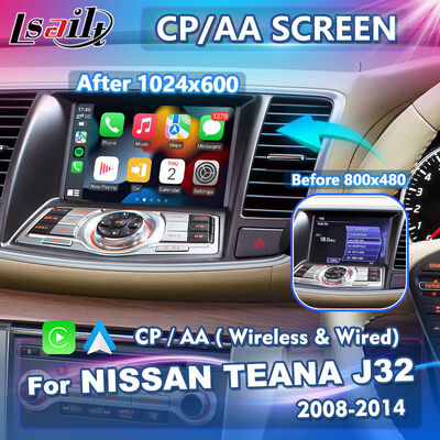 Lsailt Wireless Android Auto Multimédia Écran de jeu de voiture pour 2008-2014 Nissan Teana J32