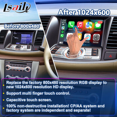 Lsailt Wireless Android Auto Multimédia Écran de jeu de voiture pour 2008-2014 Nissan Teana J32