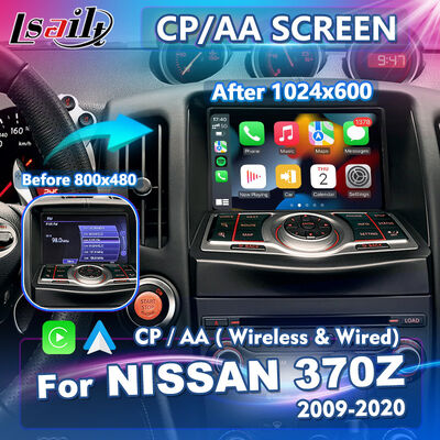 Lsailt Wireless Android Auto Multimedia Carplay Écran pour 2009-2020 Nissan GT Edition Nismo Coupe Roadster 370Z