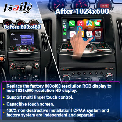 Lsailt Wireless Android Auto Multimedia Carplay Écran pour 2009-2020 Nissan GT Edition Nismo Coupe Roadster 370Z