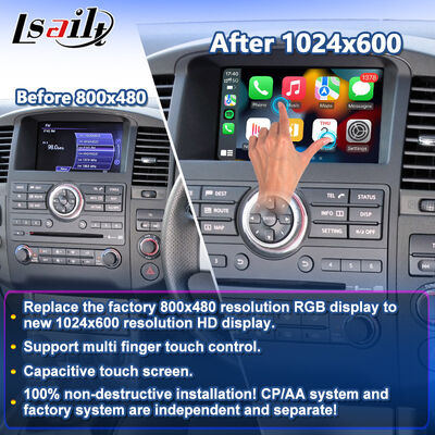 Lsailt Wireless Android Auto Multimédia Écran de jeu de voiture pour 2010-2015 Nissan Navara D40