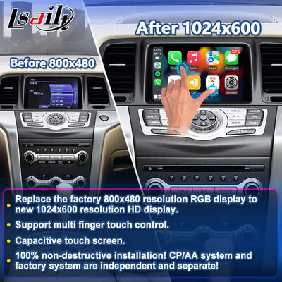 Lsailt Wireless Android Auto Multimédia Écran de jeu de voiture pour 2008-2014 Nissan Murano Z51
