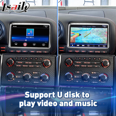 Lsailt Wireless Android Auto Multimédia Écran de jeu de voiture pour 2011-2016 Nissan GTR R35 Édition noire Nisom Premium GT-R