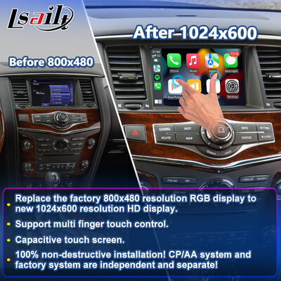 Lsailt Wireless Android Auto Multimedia Carplay Écran pour l'année 2010-2017 Infiniti QX80 QX56