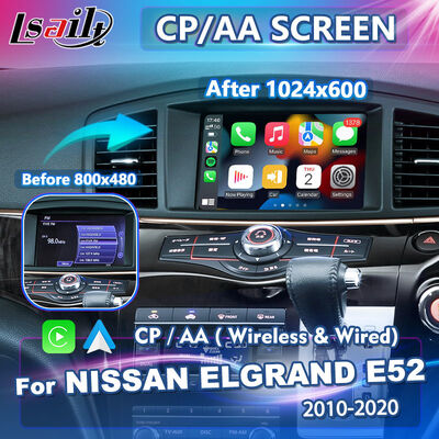 Écran de lecture multimédia automatique sans fil Lsailt Android pour Nissan Elgrand E52 2010-2020