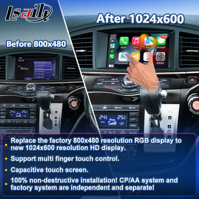 Écran de lecture multimédia automatique sans fil Lsailt Android pour Nissan Elgrand E52 2010-2020
