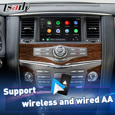 Lsailt Wireless Android Auto Multimedia Carplay Écran pour le Nissan Patrol Y62 2011-2017