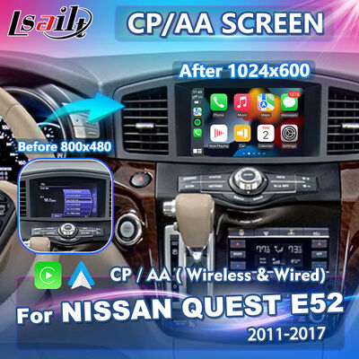 Lsailt Wireless Android Auto Multimédia Écran de jeu de voiture pour 2011-2017 Nissan Quest E52