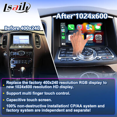 Lsailt – écran Carplay sans fil Android Auto, pour Infiniti EX25 EX35 EX37 EX30d EX QX50 2007 – 2017
