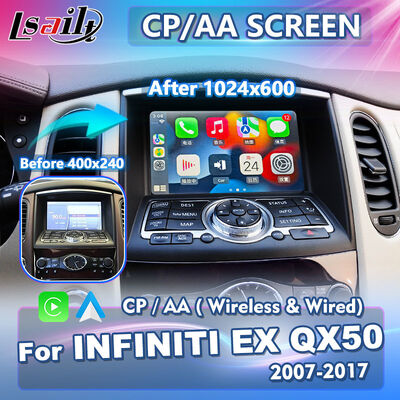 Lsailt – écran Carplay sans fil Android Auto, pour Infiniti EX25 EX35 EX37 EX30d EX QX50 2007 – 2017