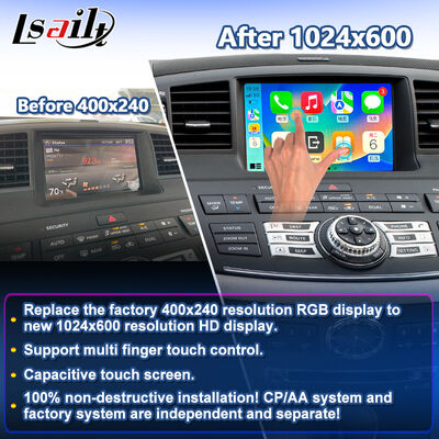 Lsailt Wireless Android Auto Carplay Écran pour Infiniti Série M35X M25 M30d M37 M56 M35 M45 Y50 2008-2010