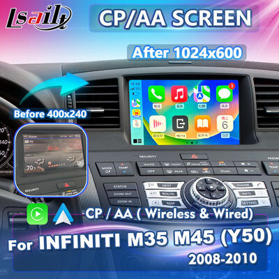 Lsailt Wireless Android Auto Carplay Écran pour Infiniti Série M35X M25 M30d M37 M56 M35 M45 Y50 2008-2010