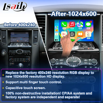 Lsailt – écran Carplay sans fil Android Auto, pour Infiniti FX35 FX37 FX37s FX50 FX30d FX QX70 S51 2007 – 2017