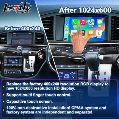 Lsailt Wireless Android Auto Carplay Écran pour le Nissan Elgrand E52 3500cc 2010-2020