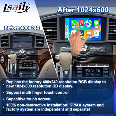 Écran Carplay automatique sans fil Android Lsailt pour Nissan Quest E52 2010-2017