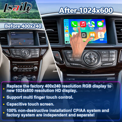 Lsailt Wireless Android Auto Carplay Écran pour le Nissan Pathfinder R52 2013-2016