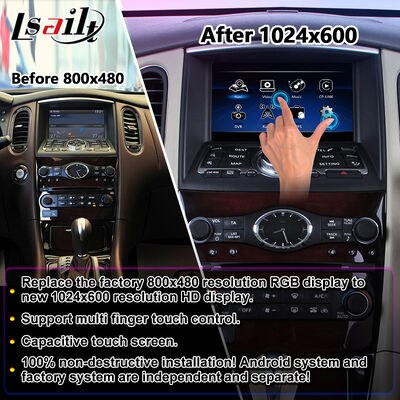 Lsailt Android Carplay Écran multimédia pour 2008-2017 Infiniti EX25 EX35 EX37 EX30d EX QX50