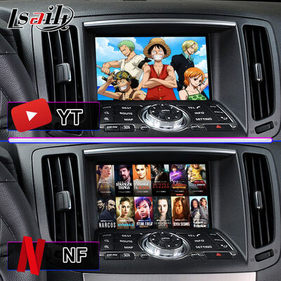 Lsailt Android Carplay Écran multimédia pour 2007-2014 Infiniti G35 G37 G25 G37S G35x G25X G37X Sedan Coupé G V36 CV36