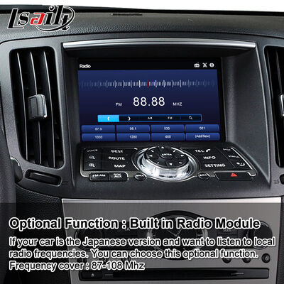 Lsailt Android Carplay Écran multimédia pour 2007-2014 Infiniti G35 G37 G25 G37S G35x G25X G37X Sedan Coupé G V36 CV36