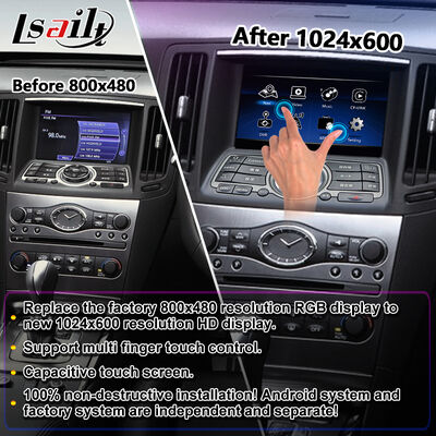 Écran multimédia Android Carplay pour 2007-2014 Nissan Skyline 370GT 350GT V36