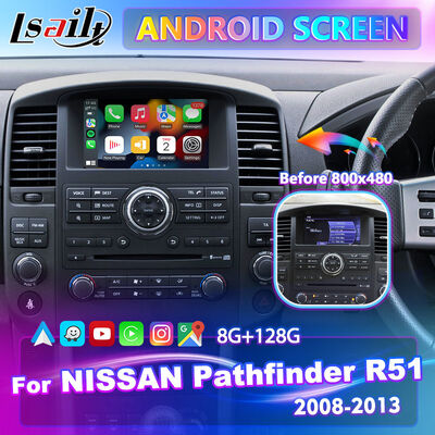 Écran multimédia Android Carplay pour le Nissan Pathfinder R51 2008-2013