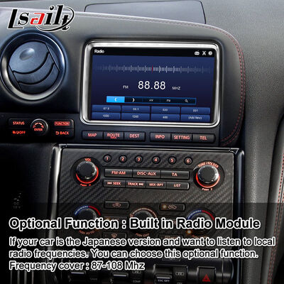 Écran multimédia Lsailt Android Carplay pour Nissan GTR R35 Black Edition Nisom Premium GT-R 2011-2016