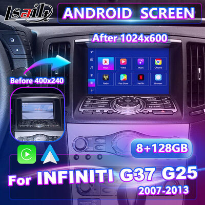 Écran multimédia de voiture à écran Android Lsailt pour Infiniti G37 G25 G35 G37S 2007-2013