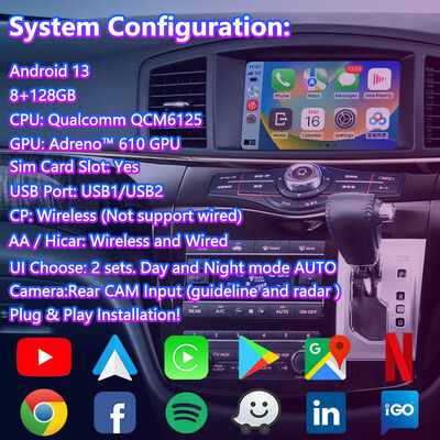 Affichage multimédia de voiture à écran Android pour Nissan Elgrand E52 3500cc 2010-2020