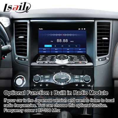 Affichage multimédia pour voiture avec écran Android pour Infiniti FX35 FX37 FX37s FX50 FX30d FX QX70 S51 2007-2017