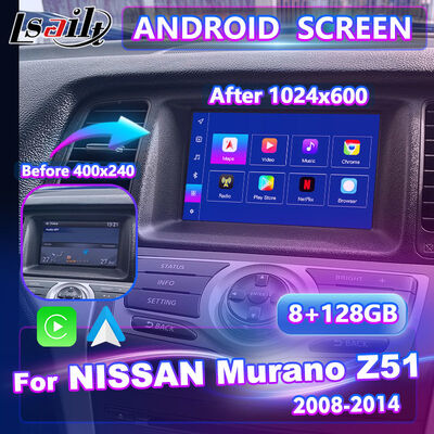 Écran multimédia de voiture à écran Android Lsailt pour Nissan Murano Z51 2008-2014