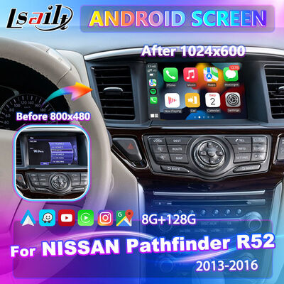 Écran multimédia Android Carplay pour le Nissan Pathfinder R52 2013-2016