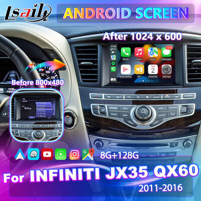 Lsailt Android Carplay Écran multimédia pour 2011-2016 Infiniti JX35 QX60
