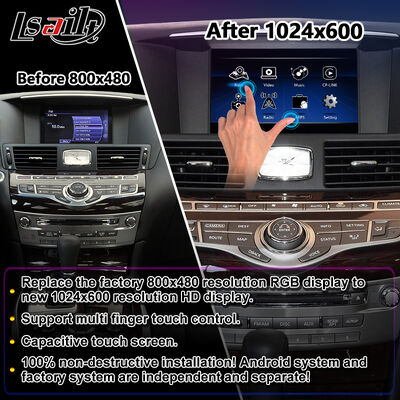 Lsailt Android Carplay Écran multimédia pour 2010-2023 Infiniti M25 M30d M37 M56 M35h Y51 Q70