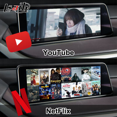 Interface vidéo CarPlay/Android pour système multimédia Lexus pour RX450H RX350 12,3 pouces 2016-2021 avec YouTube, NetFlix, Android Auto intégrés