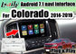 32G ROM Multimedia Video Interface For Chevrolet le Colorado 2014-2018 images de l'affichage de soutien deux dans le même écran