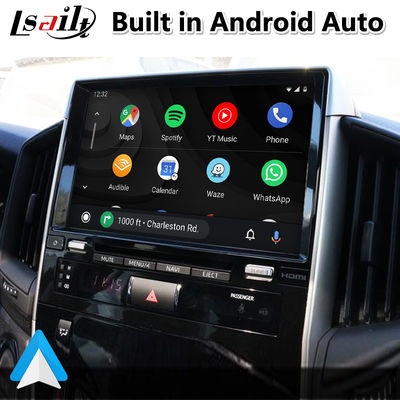 Interface visuelle de 4+64GB Android Carplay pour le contact 3 du Toyota Land Cruiser LC200 LC-GT GXR 2018-2021