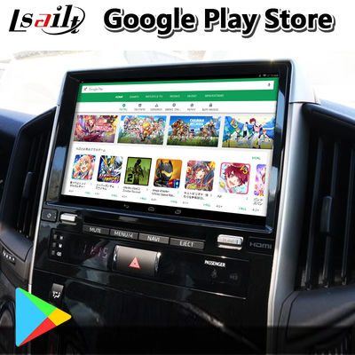 Interface visuelle de 4+64GB Android Carplay pour le contact 3 du Toyota Land Cruiser LC200 LC-GT GXR 2018-2021