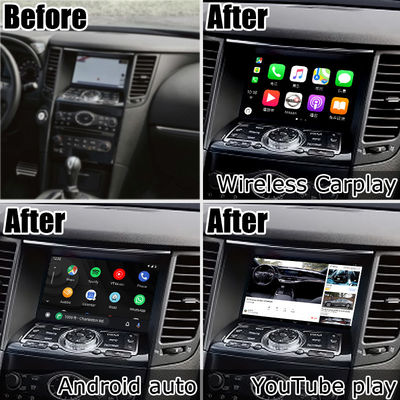 Android 13 Navigation Interface vidéo pour voiture Prise en charge Waze / Youtube Pour Infiniti QX70 / FX50 FX35 FX37