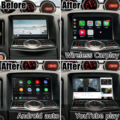 Nissan 370z Z34 Carplay Android interface de jeu automatique de voiture Boîte 8+128 Android 13 mise à niveau OEM