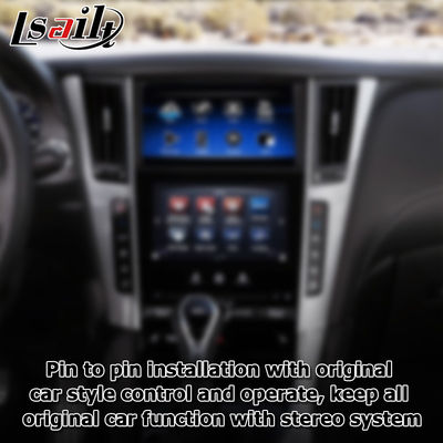 Interface GPS pour le jeu de voiture, 8+128GB Android 11 interface de boîte de navigation pour Infiniti Q50 / Q60